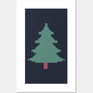 Christmas Tree Pixel Art Posters and Art